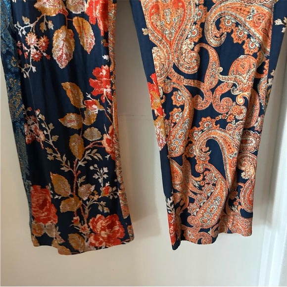 Free People Constance Boho Paisley Jumpsuit SZ S - Picture 5 of 6